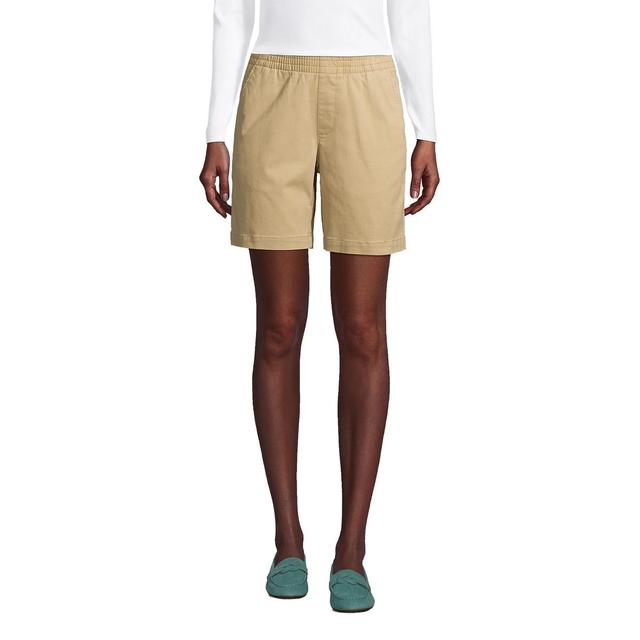 Lands End Petite Pull On 7 Chino Shorts Product Image