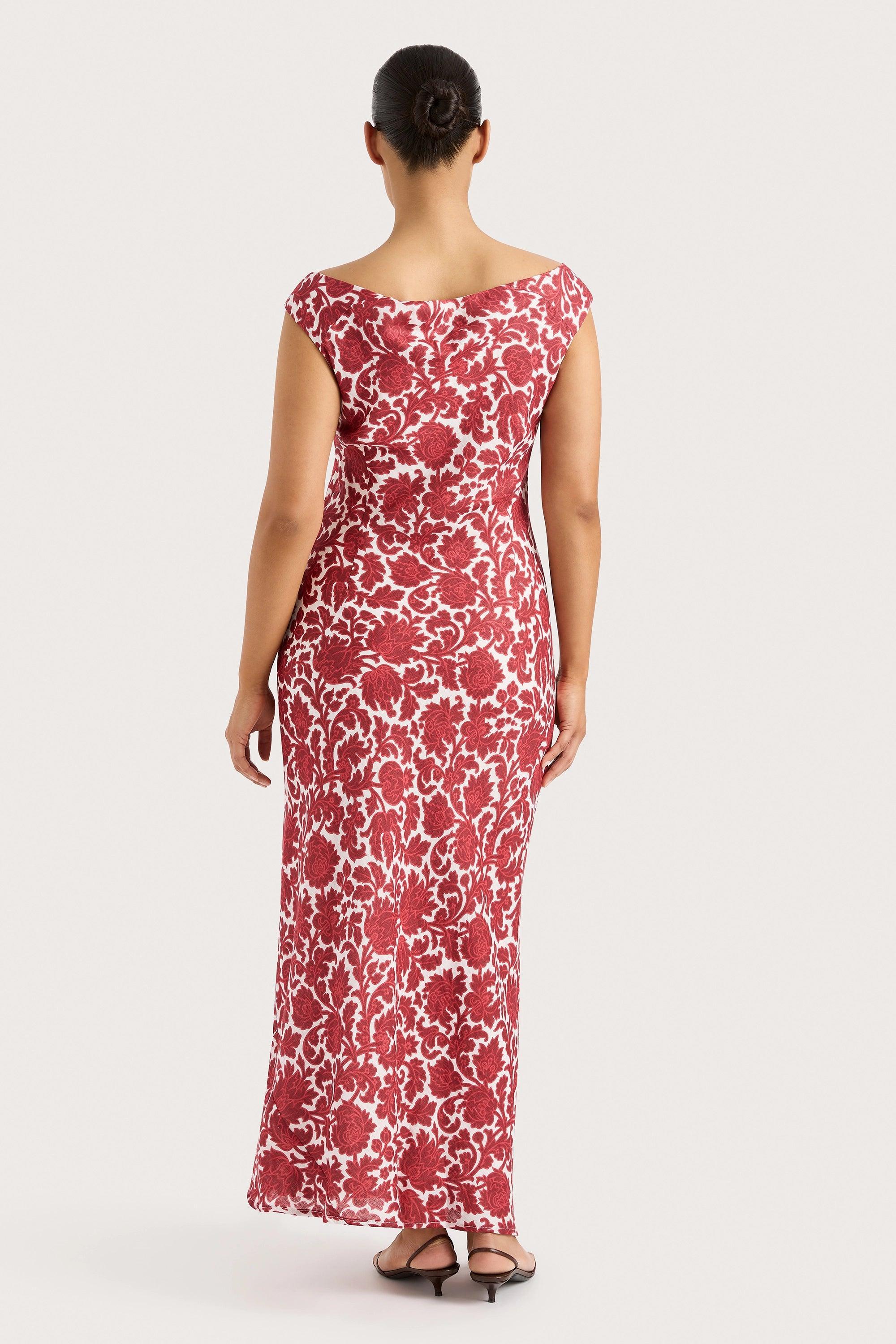 Ilride Maxi Dress Heuchera Print Product Image