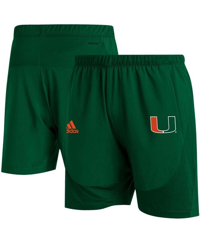 Mens adidas Miami Hurricanes 2021 Sideline AEROREADY Training Shorts Product Image