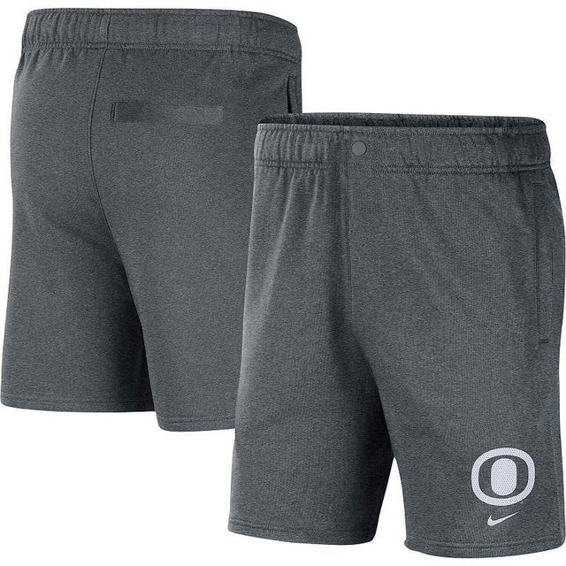 Mens Nike Gray Oregon Ducks Fleece Shorts Product Image