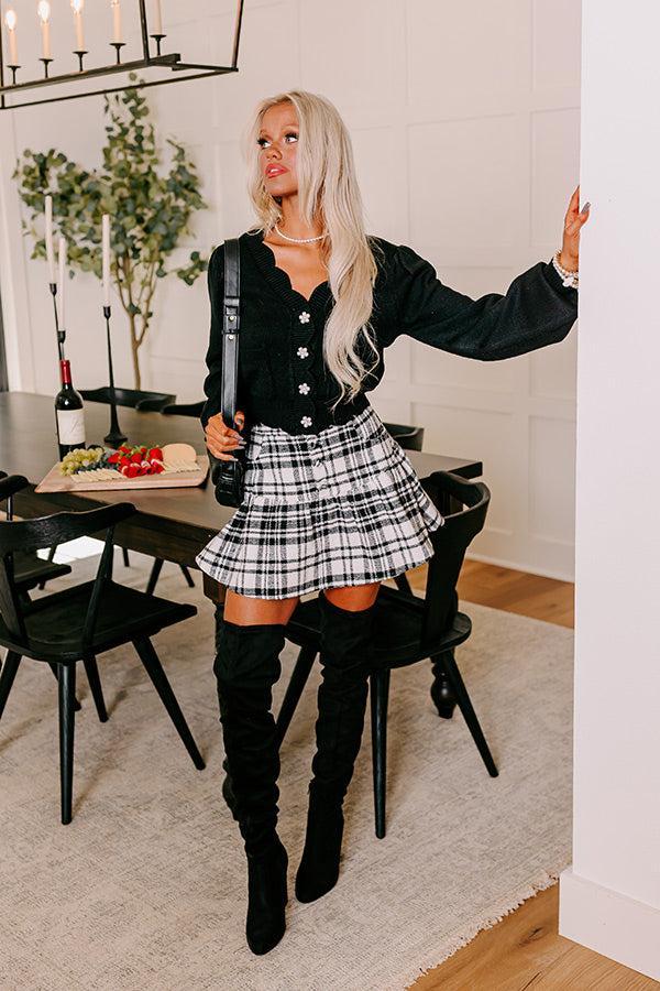 The Ivy High Waist Plaid Skort Product Image