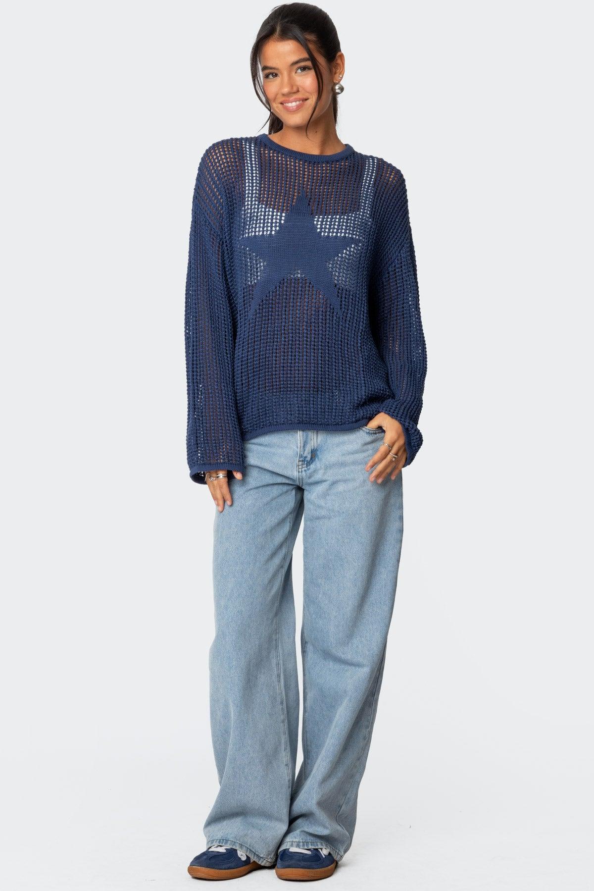 Seeing Stars Oversized Sweater Product Image