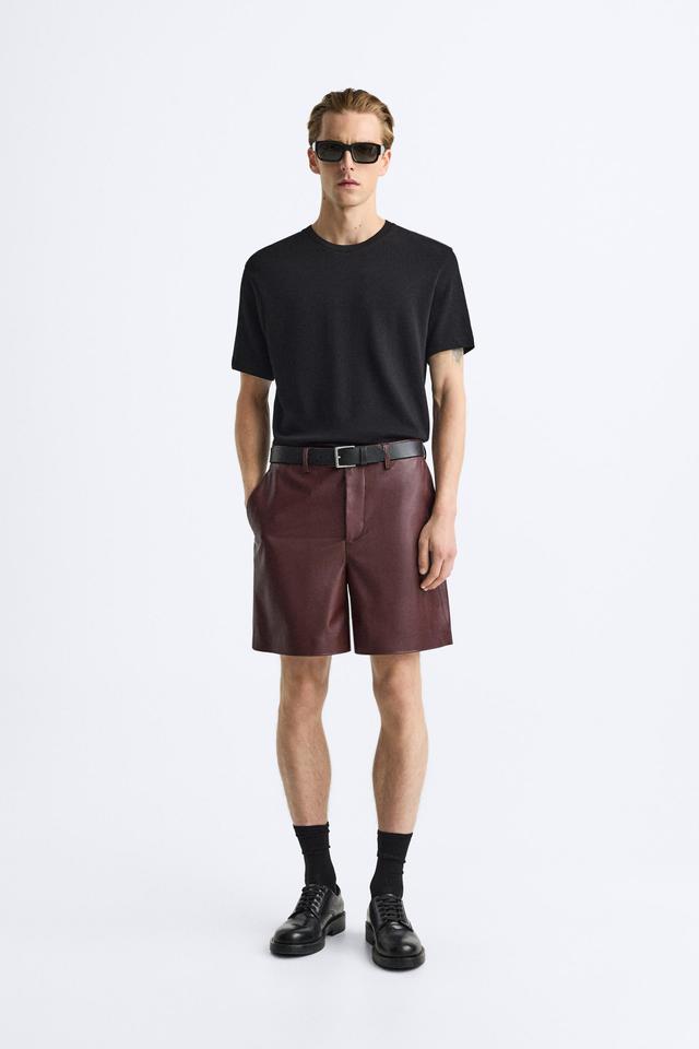 FAUX LEATHER SHORTS Product Image