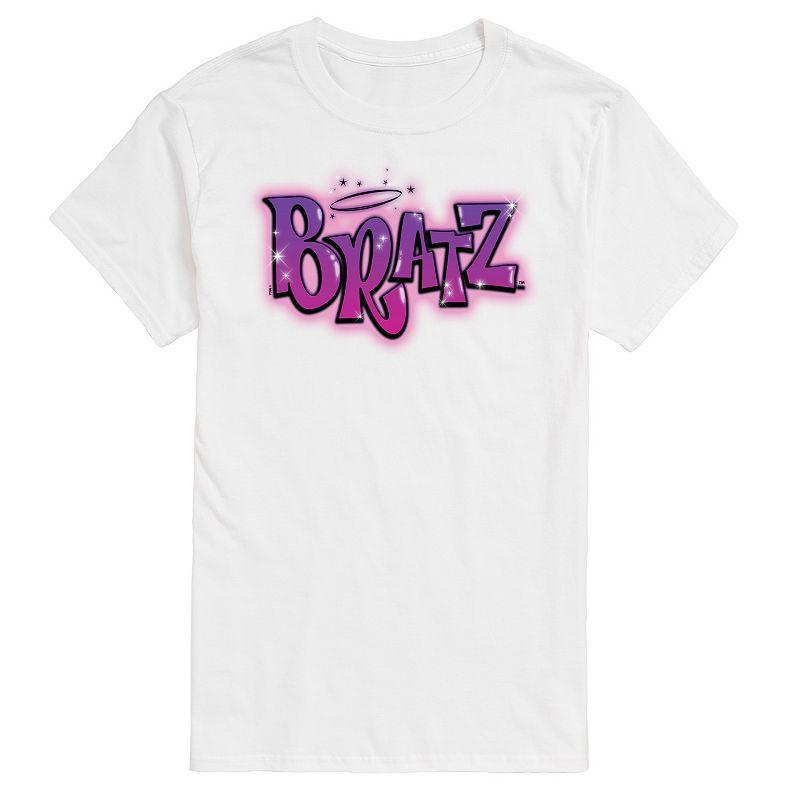 Mens Bratz Airbrush Logo Graphic Tee Blue Product Image