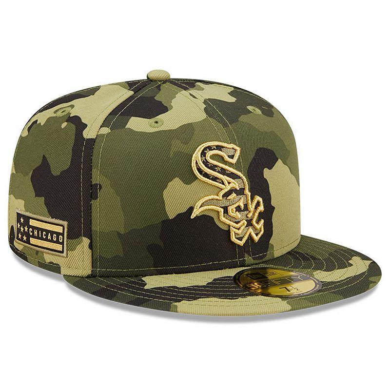 Men's New Era Camo Chicago White Sox 2022 Armed Forces Day On-Field 59FIFTY Fitted Hat Product Image