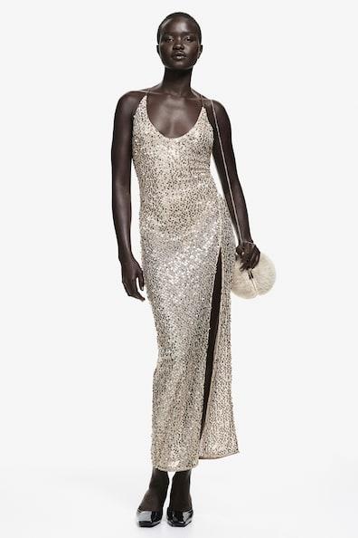 Sequined Net Dress Product Image