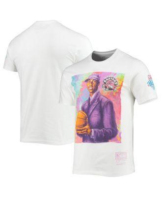 Mens Mitchell & Ness Tracy McGrady White Toronto Raptors Hardwood Classics Draft Day Colorwash T-Shirt Product Image