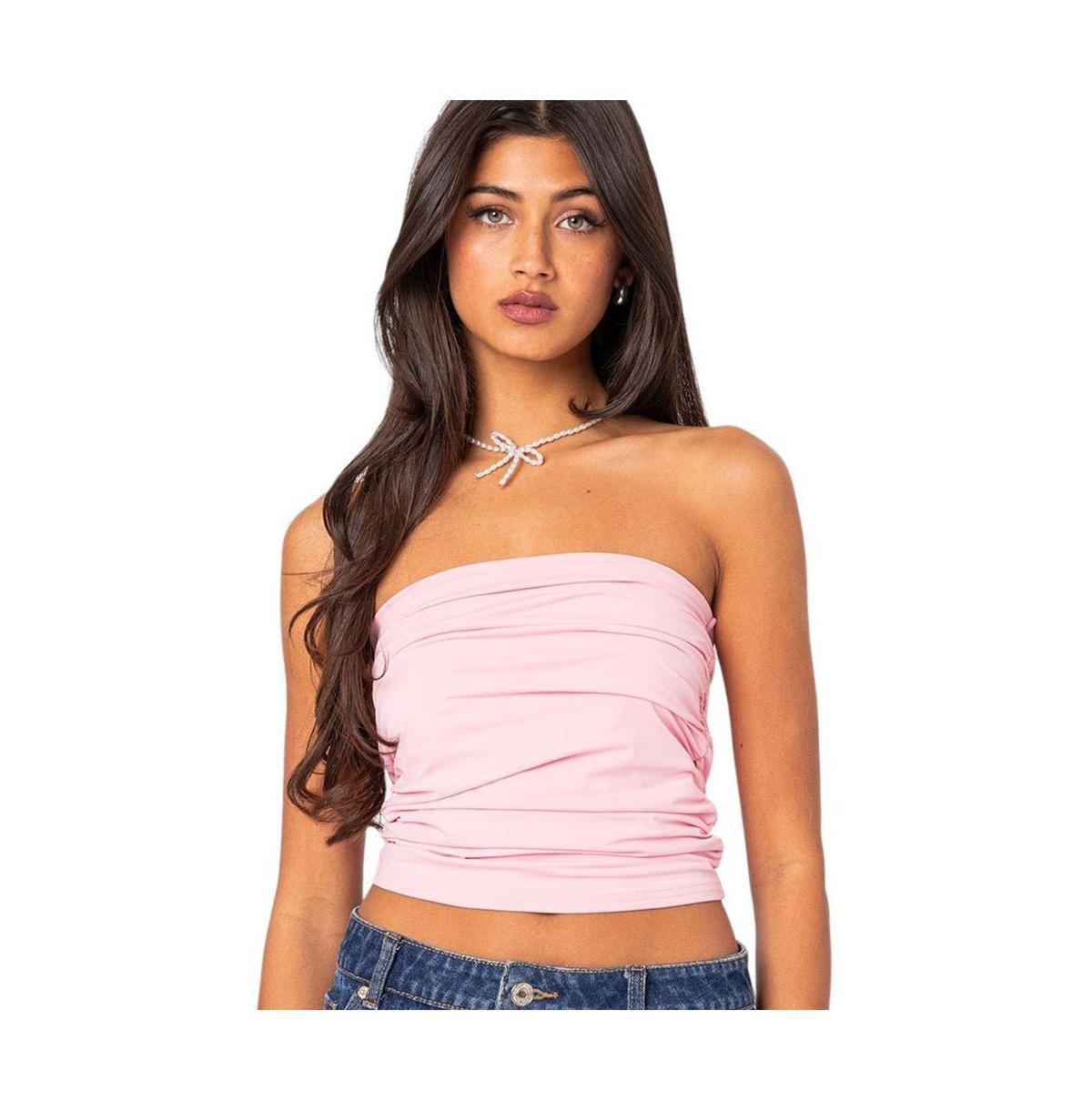 Womens Isabella ruched tube top Product Image