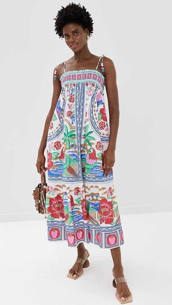 FARM Rio Flowers Beach Off White Maxi Dress | Shopbop Product Image