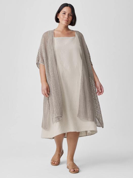 Organic Linen Square Neck Dress Product Image