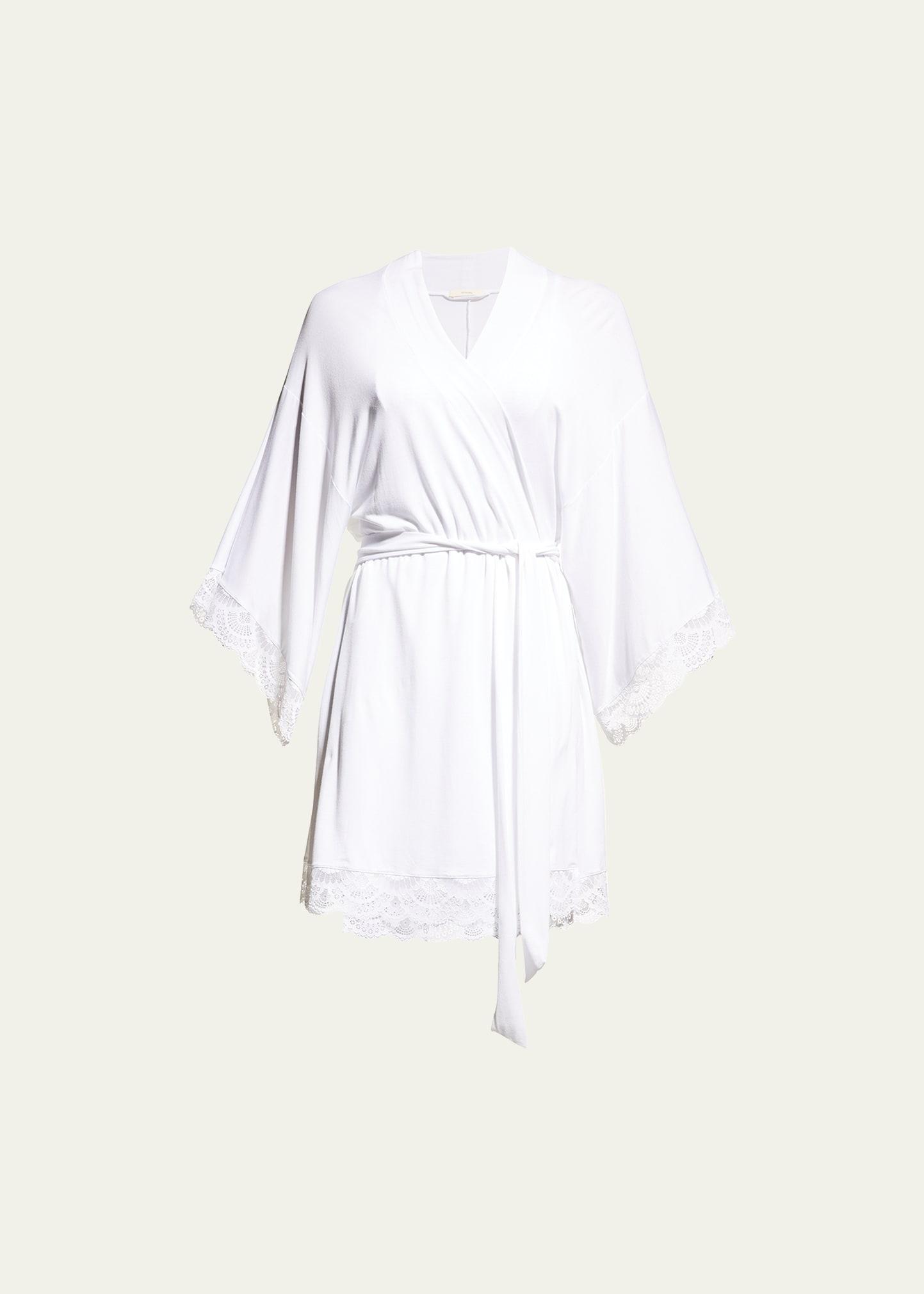 Eberjey Mariana Lace Trim Jersey Robe Product Image