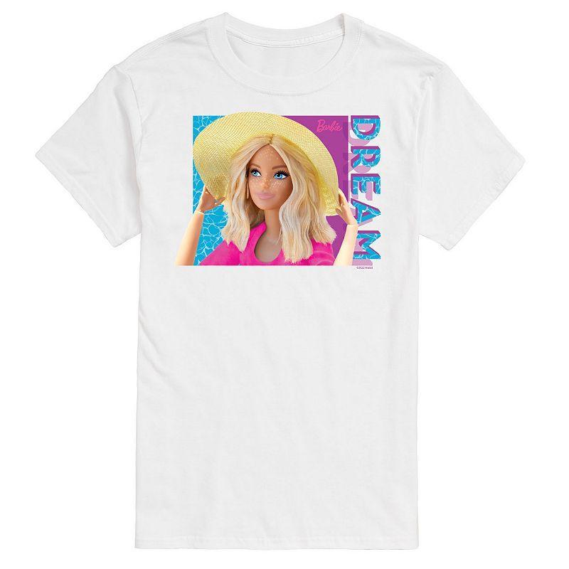 Big & Tall Barbie Dream Summer Graphic Tee, Mens White Product Image