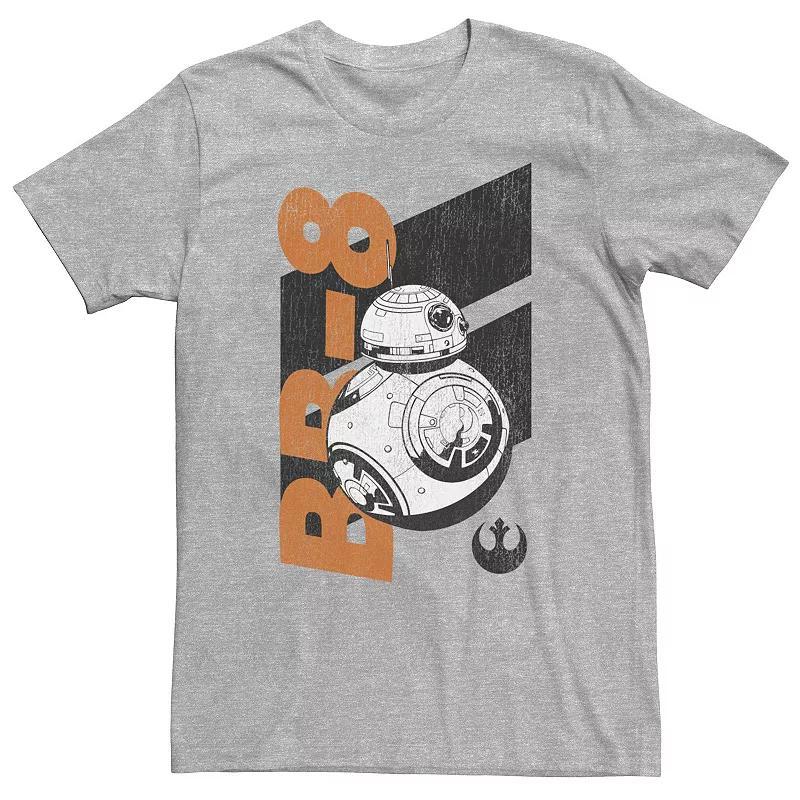 Big & Tall Star Wars BB-8 Simple Banner Tee, Mens Athletic Grey Product Image