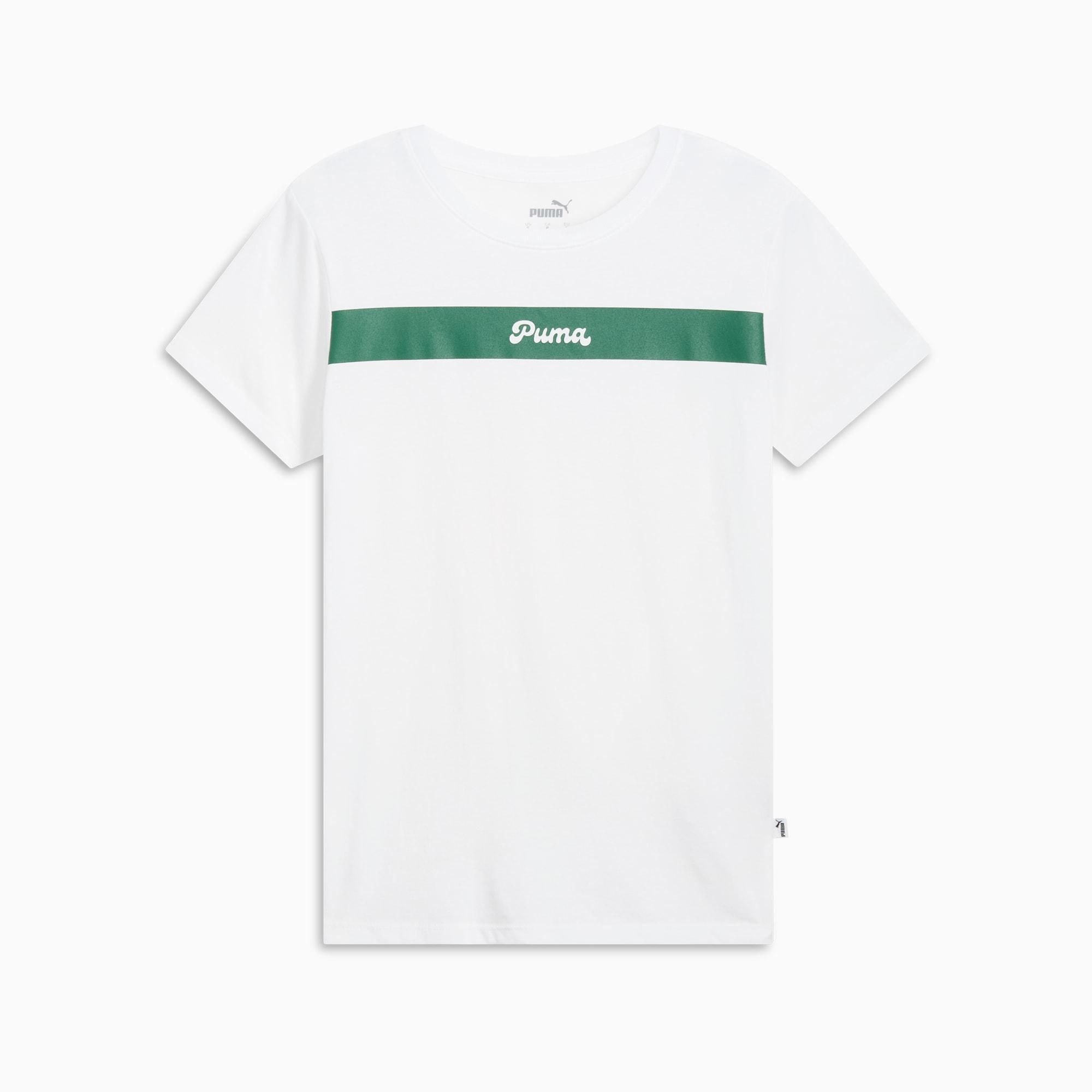 PUMA Upfront Line Logo Women's Tee Product Image