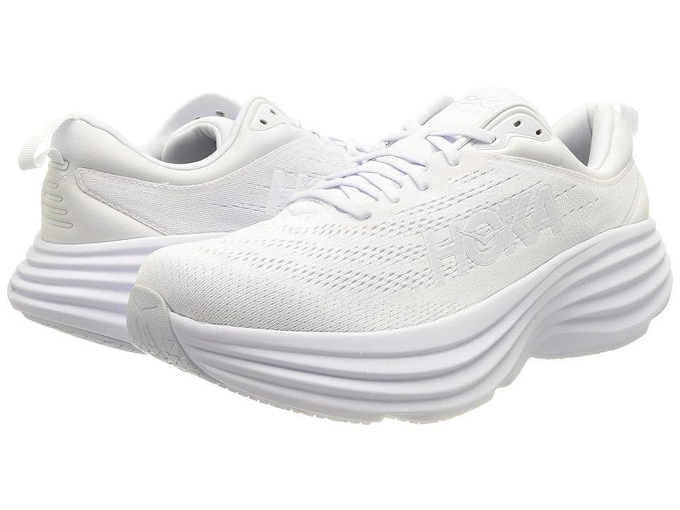 Hoka Women's Bondi 8 White) Women's Shoes Product Image