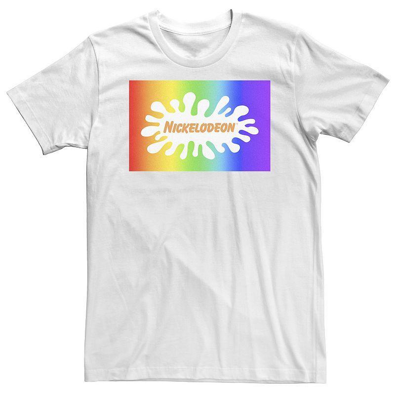 Big & Tall Nickelodeon Pride Rainbow Gradient Logo Tee, Mens Product Image