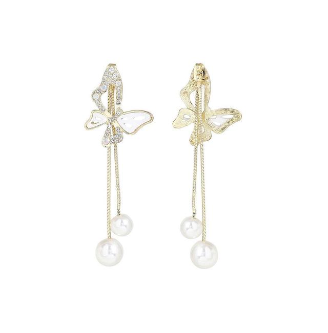 Sohi Womens Butterfly Drop Earrings Product Image