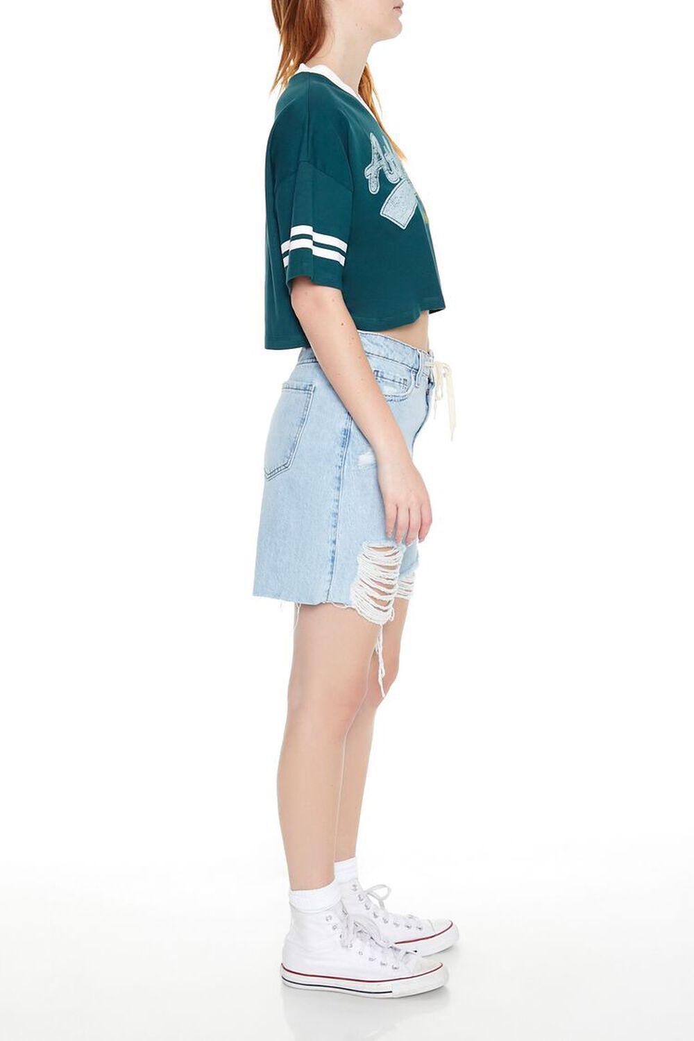 Distressed Denim Baggy Shorts | Forever 21 Product Image