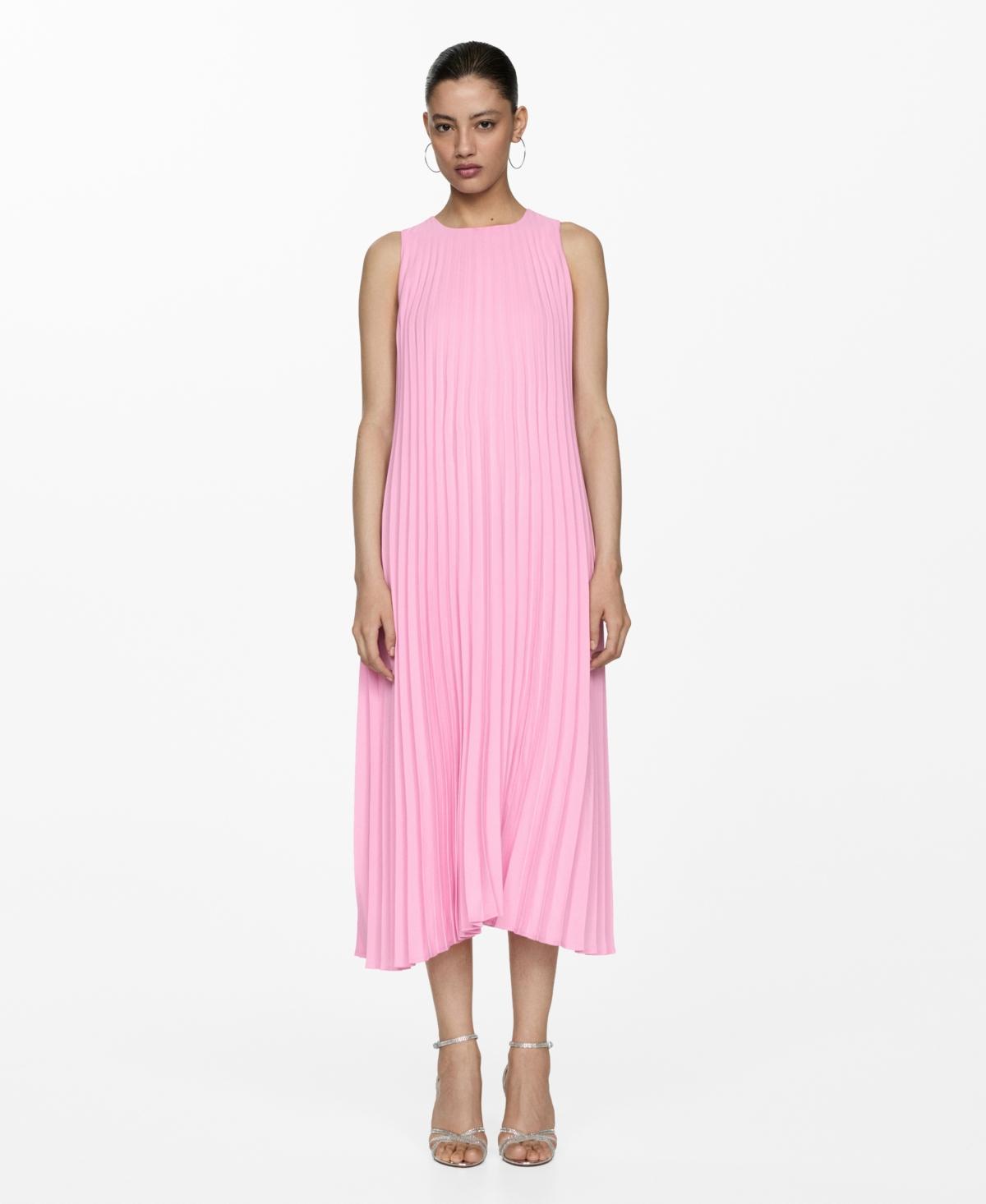 Mango Womens Pleated A-Line Dress Product Image