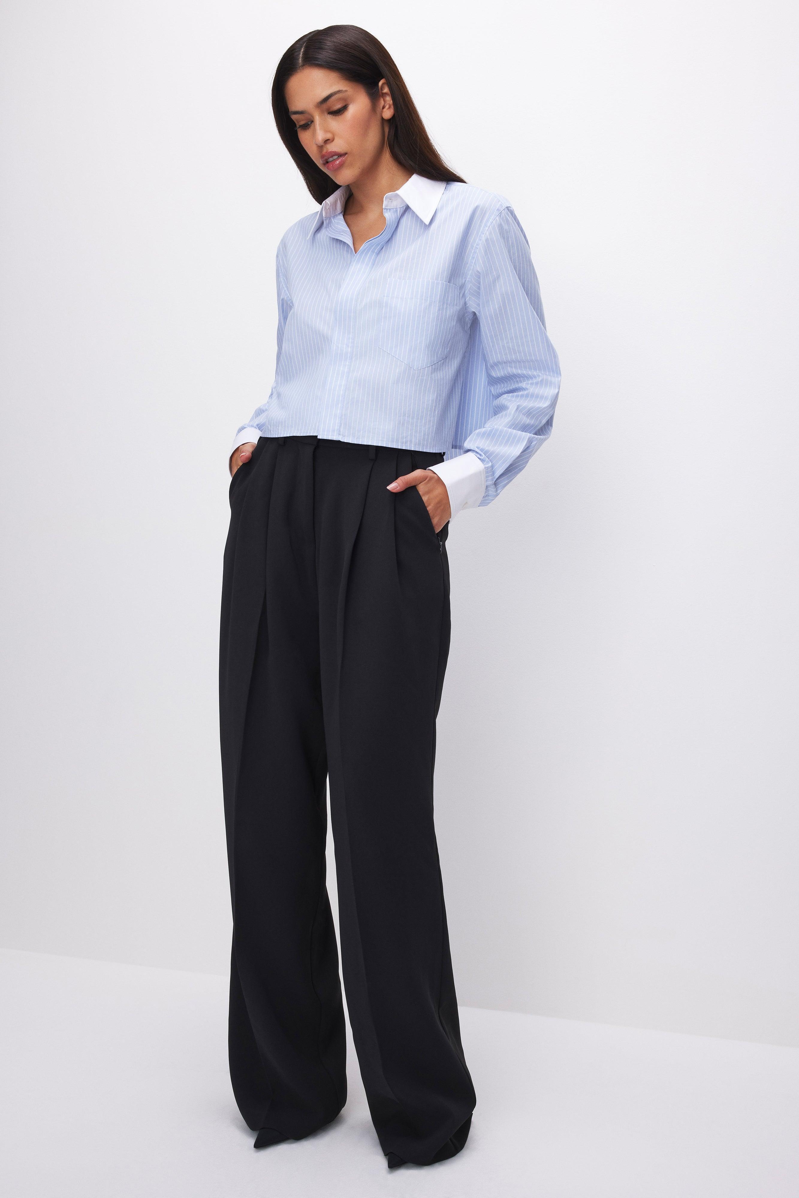 WIDE LEG TROUSERS | BLACK001 Product Image