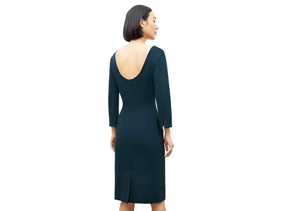 M.M.LaFleur Winston Dress - Washable Ponte (Deep Sea) Women's Clothing Product Image