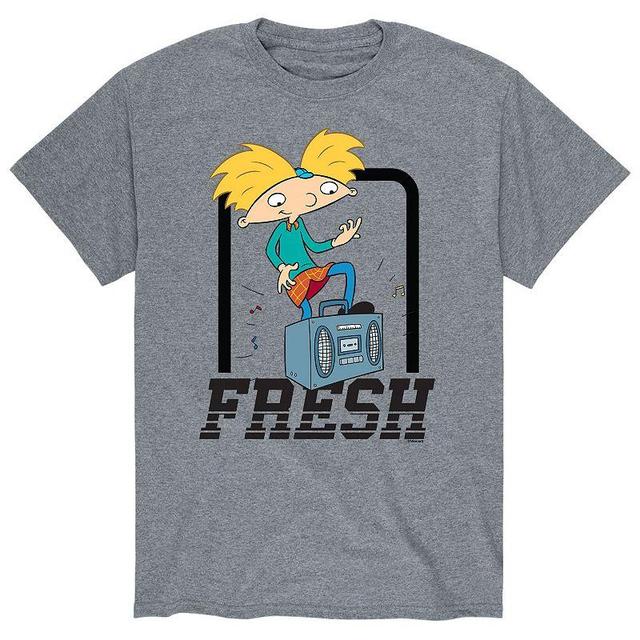 Mens Hey Arnold! Fresh Tee Grey Product Image