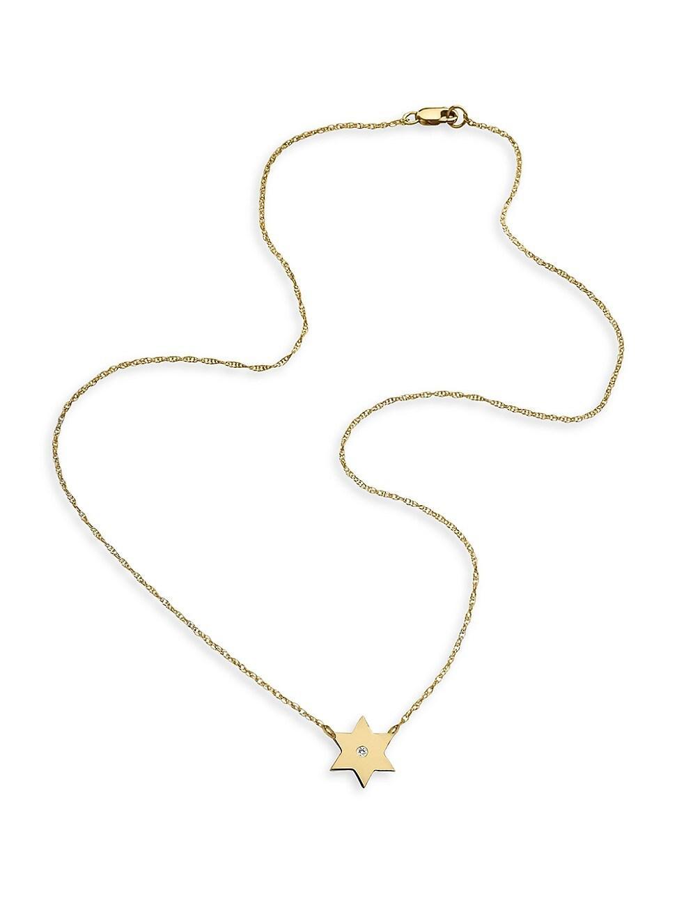 Womens Stella 18K-Gold-Vermeil & 0.01 TCW Diamond Necklace Product Image