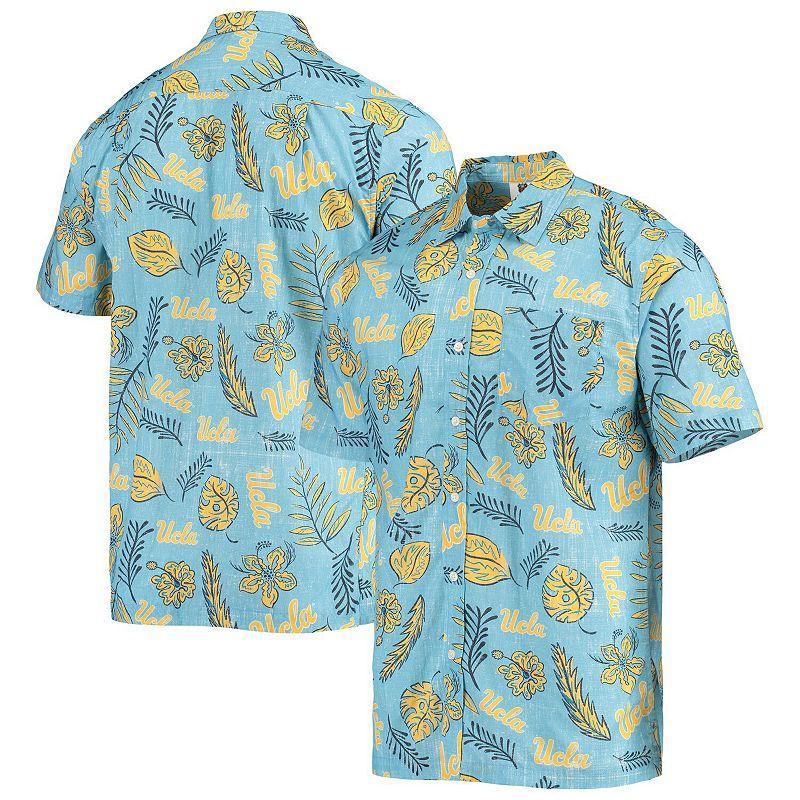 Mens Wes & Willy Blue UCLA Bruins Vintage Floral Button-Up Shirt Product Image