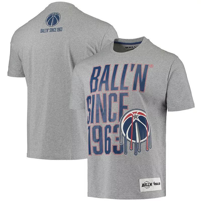 Mens BALLN Heathered Gray Washington Wizards Since 1963 T-Shirt Product Image