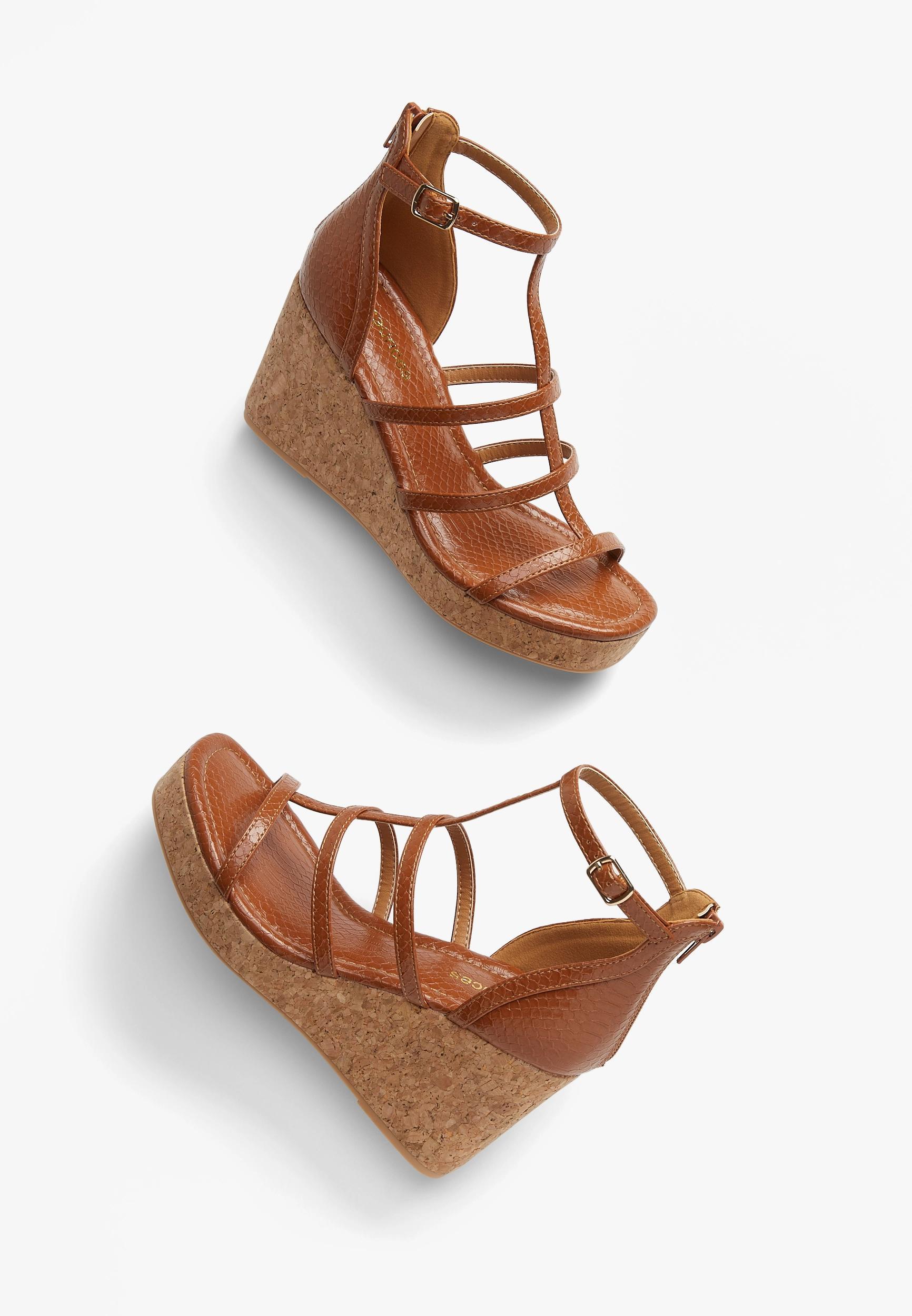 Ava Python Cork Wedge Product Image