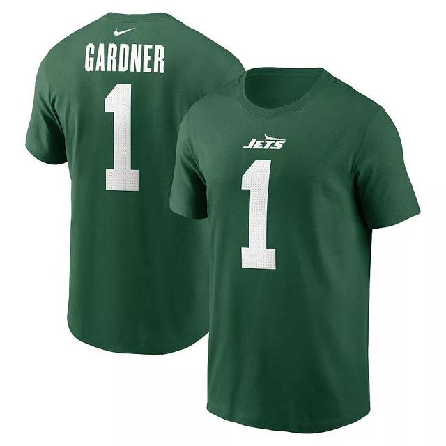 Mens Nike Sauce Gardner New York Jets Name & Number T-Shirt Product Image