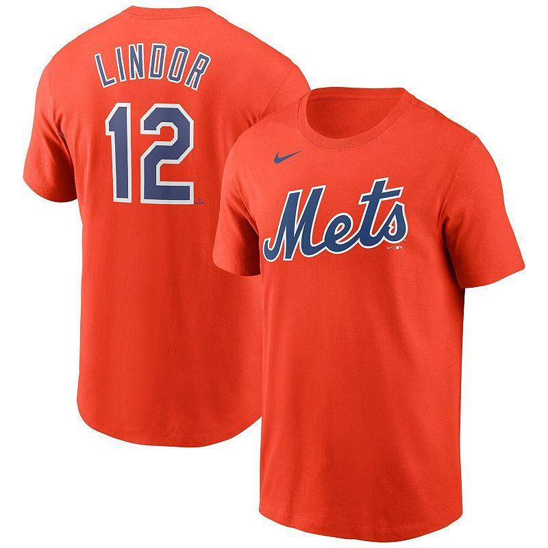 Mens Nike Francisco Lindor New York Mets Name & Number T-Shirt Product Image