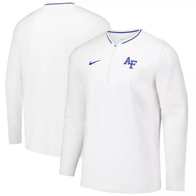 Mens Nike White Air Force Falcons Coaches Quarter-Zip Jacket Product Image