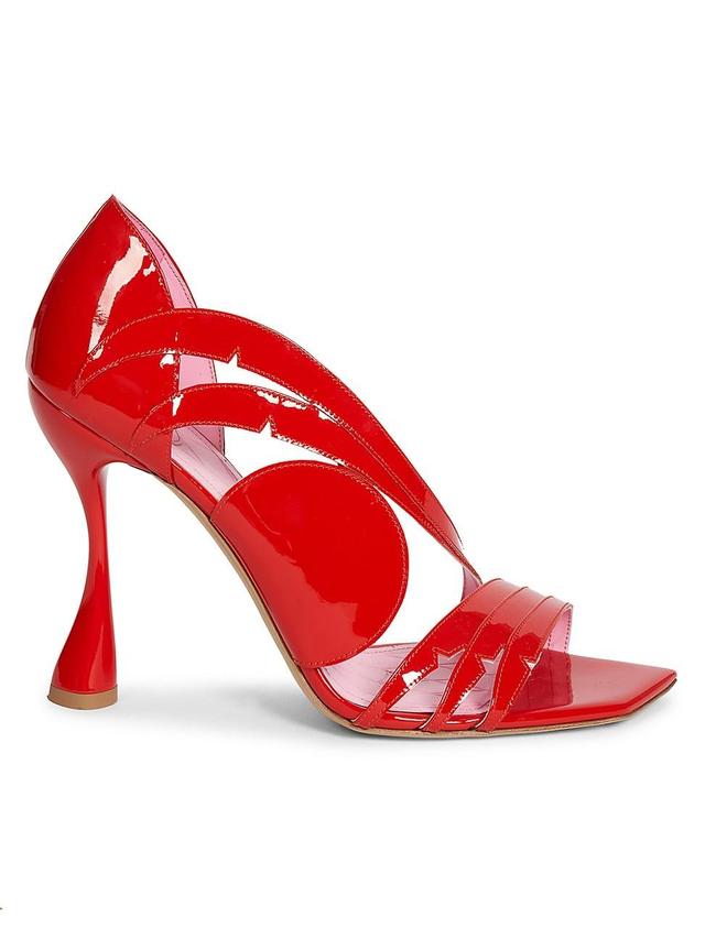 Womens Eden 95MM Patent Leather Cut-Out Sandals Product Image