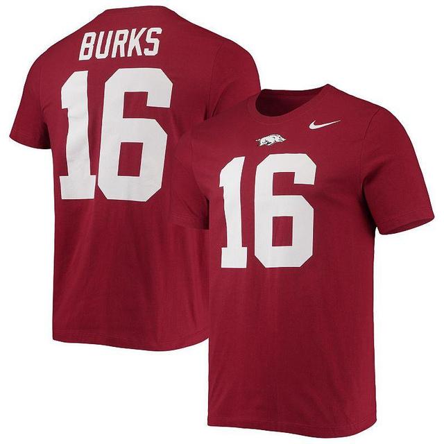 Mens Nike Treylon Burks Cardinal Arkansas Razorbacks 2022 NFL Draft Name & Number T-Shirt Product Image