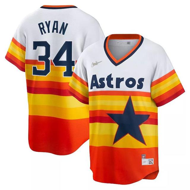 Mens Nike Nolan Ryan Houston Astros Home Cooperstown Collection Player Jersey Product Image