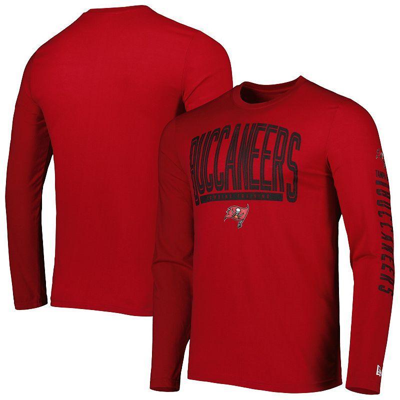 Mens New Era Tampa Bay Buccaneers Combine Authentic Home Stadium Long Sleeve T-Shirt Product Image