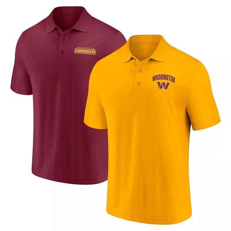 Mens Fanatics Washington Commanders Lockup Two-Pack Polo Set Product Image