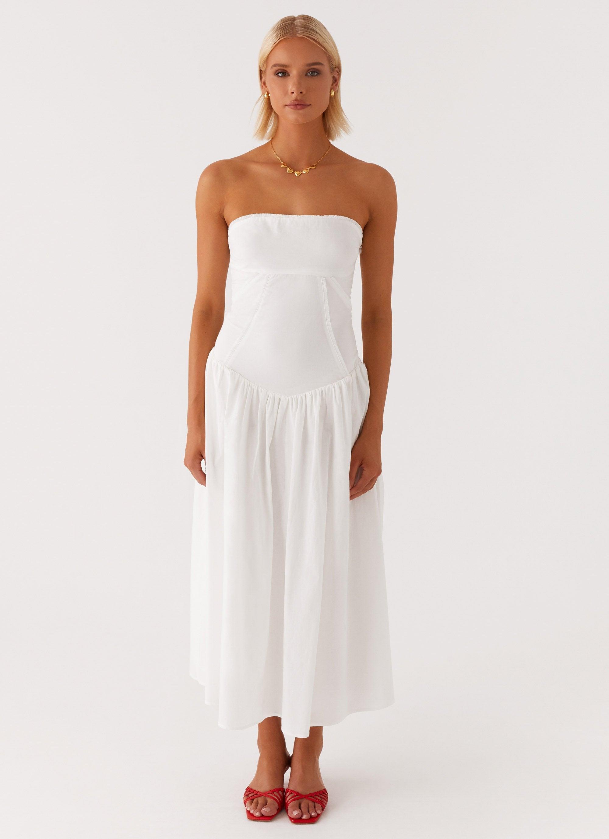 Larnie Midi Dress - White Product Image