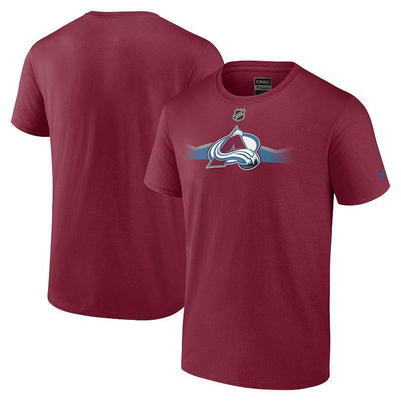 Mens Fanatics Branded Burgundy Colorado Avalanche Authentic Pro Secondary Replen T-Shirt Product Image