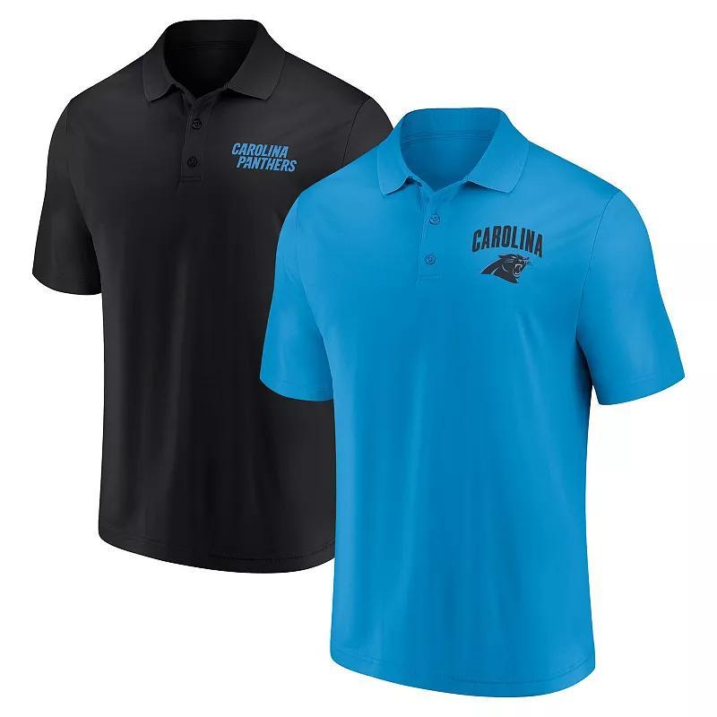 Mens Fanatics Carolina Panthers Lockup Two-Pack Polo Set Product Image