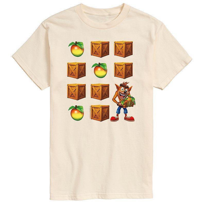 Mens Crash Bandicoot Crate Grid Tee Product Image