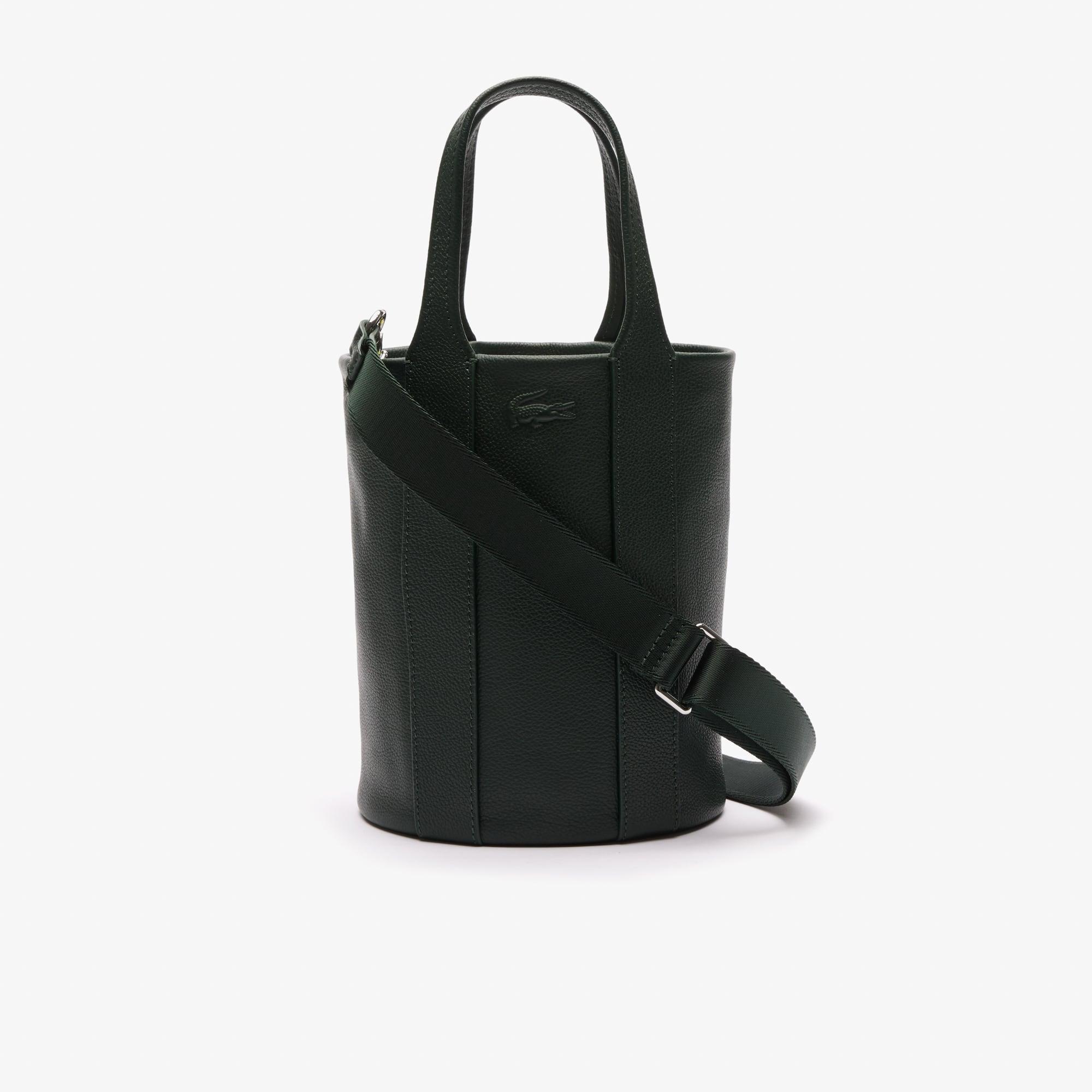 Women's City Court Grain Leather Bucket Bag Product Image