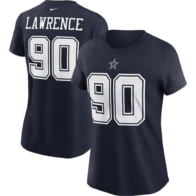 Womens Nike Demarcus Lawrence Dallas Cowboys Name & Number T-Shirt Blue Product Image