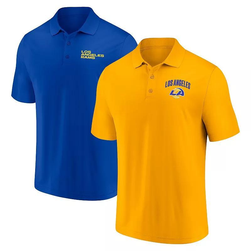 Mens Fanatics Los Angeles Rams Lockup Two-Pack Polo Set Product Image