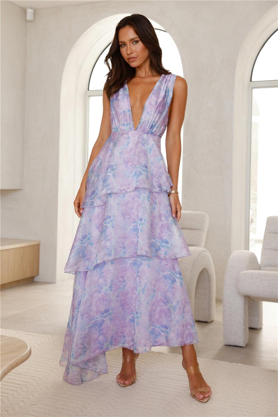 Fashion Location Maxi Dress Purple Product Image