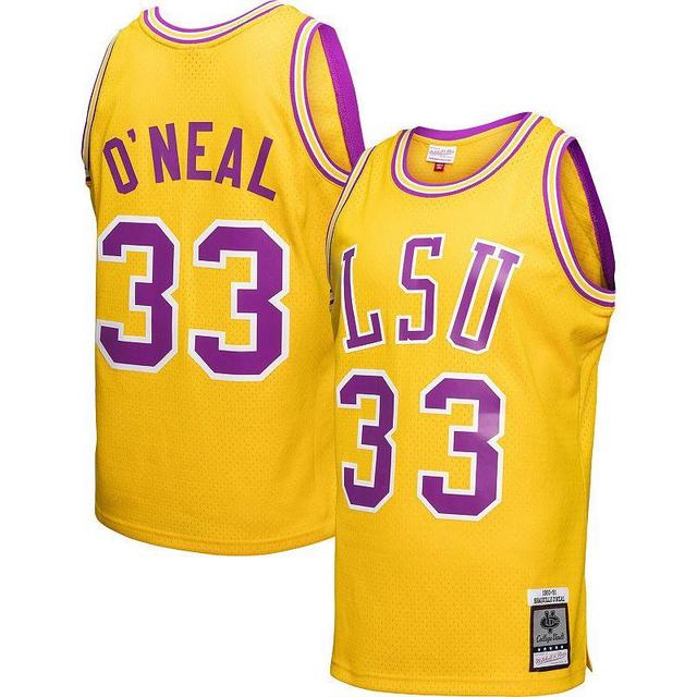 Mens Mitchell & Ness Shaquille ONeal LSU Tigers Player Swingman Jersey Product Image