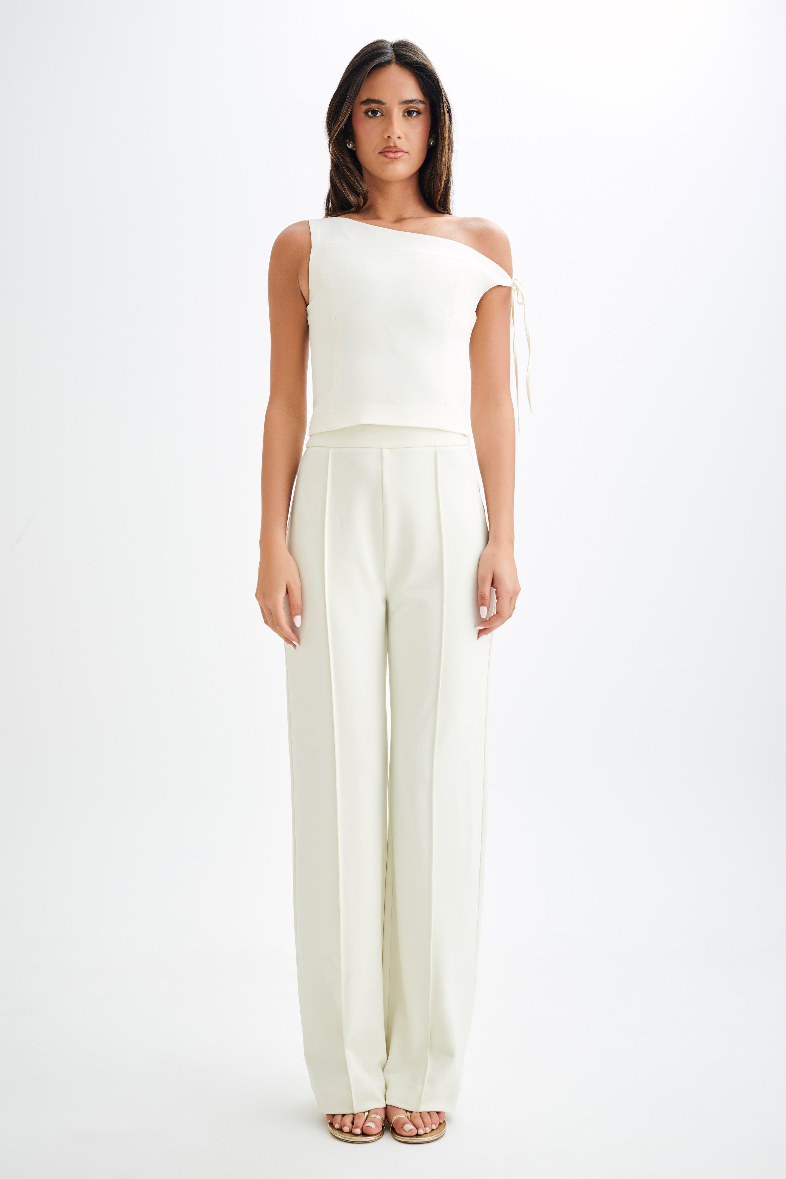 Ramsey Suiting Off Shoulder Top - Ivory Product Image