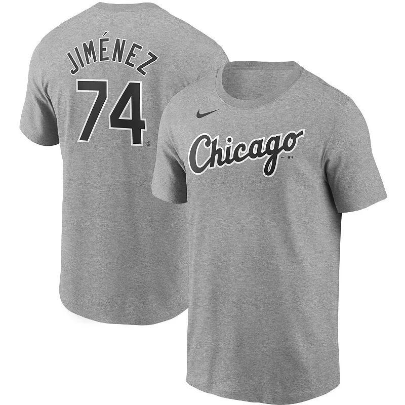 Mens Nike Heather Gray Chicago White Sox Name & Number T-Shirt Product Image