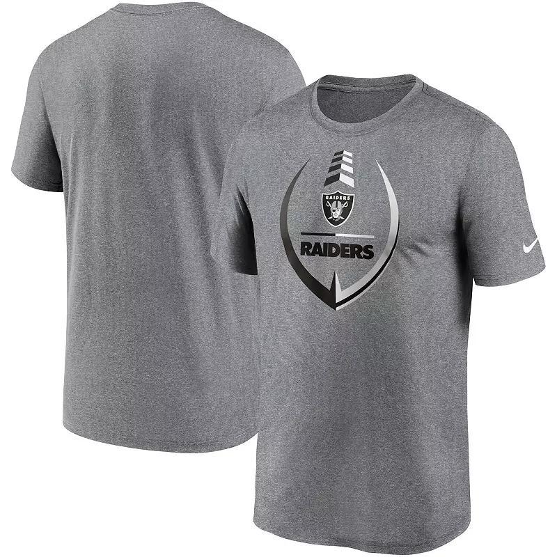 Mens Nike Charcoal Dallas Cowboys Wordmark Legend Performance T-Shirt Grey Product Image